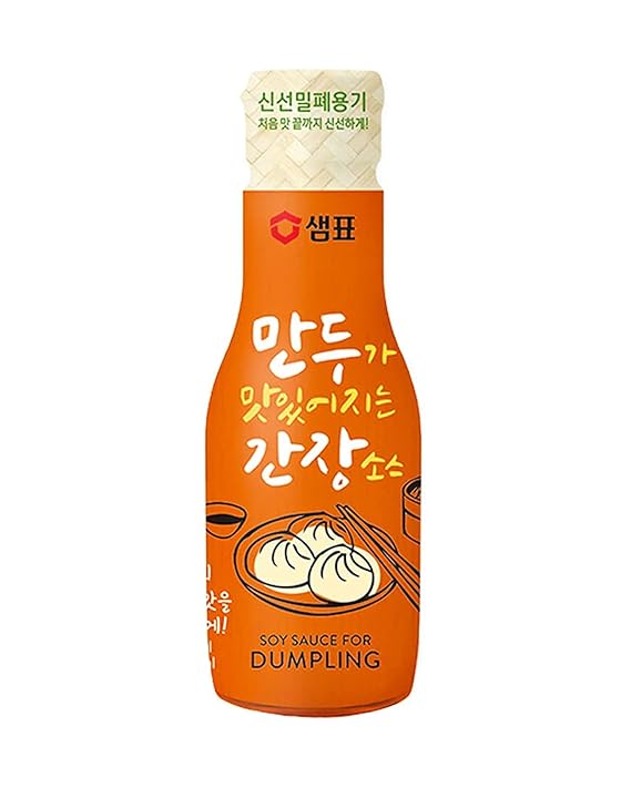 SEMPIO Soy Sauce for Dumplings - Tasty, Savory, Ginger & Lemon Infused. Flavor-Locking Bottle. Made in Korea. (6.7 fl oz / 200mL, Vegan, Non-GMO)