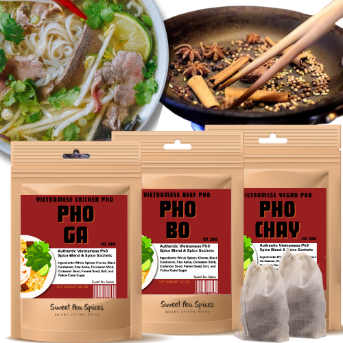 Traditional Vietnamese Pho Spice Packet Choose Beef, Chicken